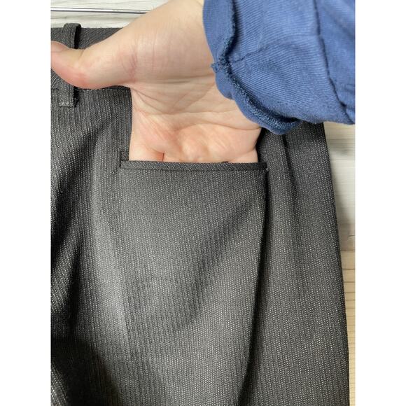 BCX Dress Pants Womens 9 Black Straight Leg Career Work Office Stretch Pockets - Picture 6 of 8
